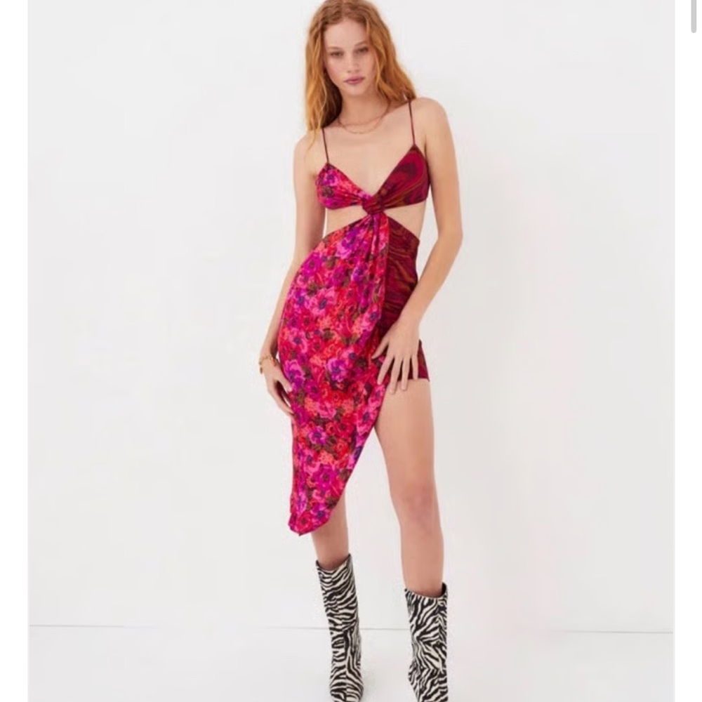 NWT For Love and Lemons Asymmetrical Rita Dress